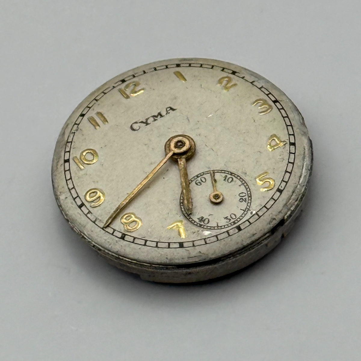 Cyma R.424 Watch Movement 17 Jewels Swiss Manual Wind Parts Repair 19.7mm