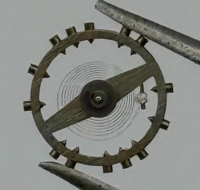Peseux 140 290 Balance Wheel Complete And Spring Renata 277 Watch Movement Parts