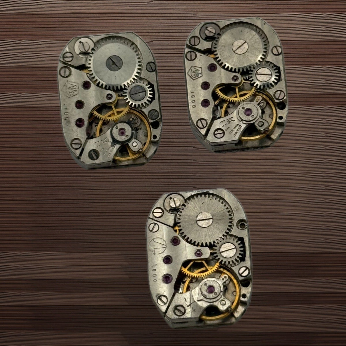 Luch Zaria 1800 Watch Movement Soviet USSR Ladies x 3 Pieces Parts Repair 14mm