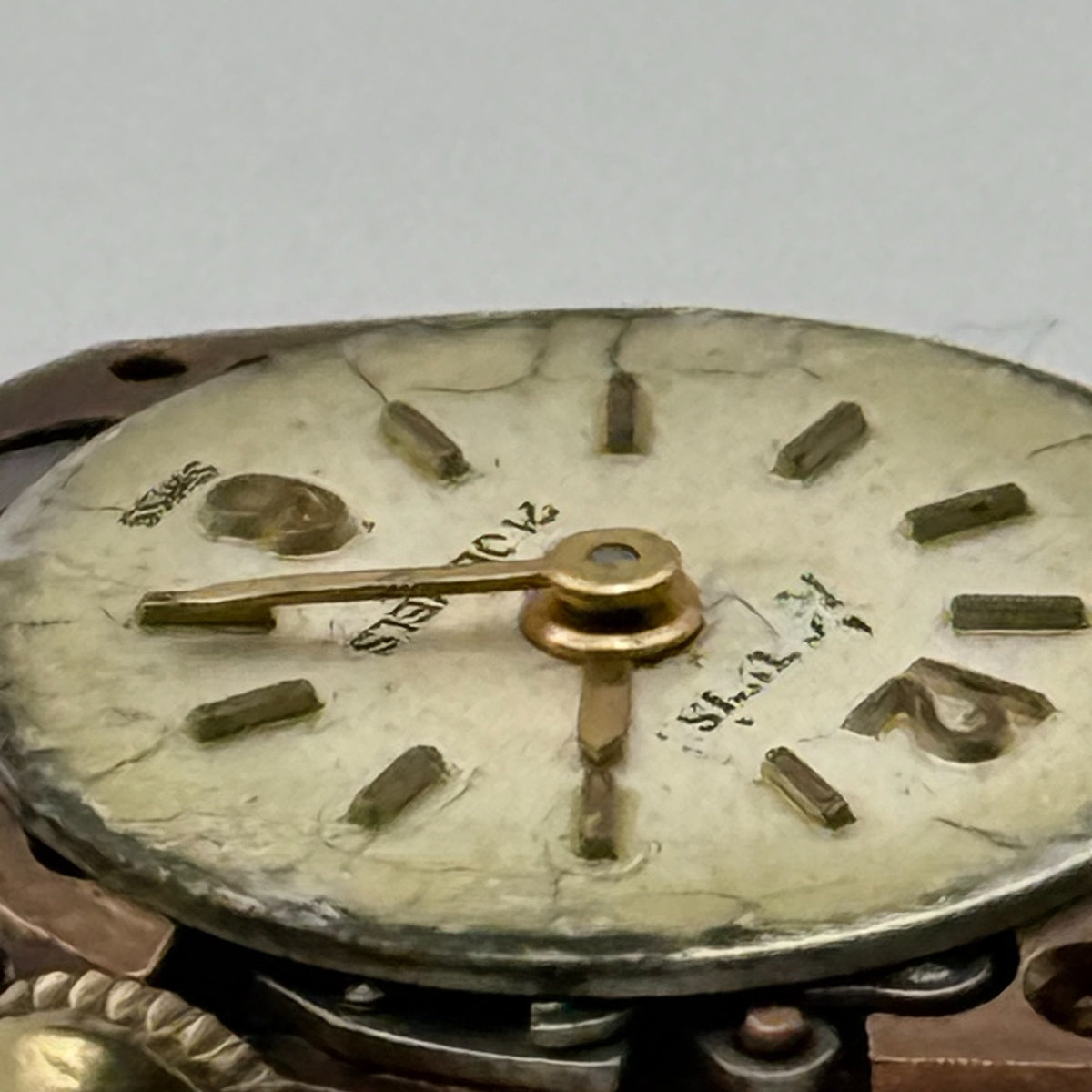 FEF 370 Watch Movement Accurist 21 Jewels Swiss Manual Wind Parts Repair 15.1mm