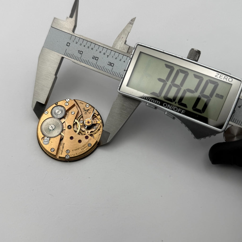 Tissot 38.2 Pocket Watch Movement Open Face 17 Jewels Sub Seconds Parts 38.2mm