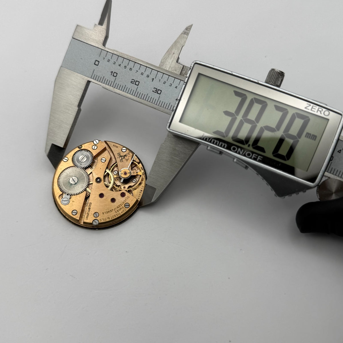 Tissot 38.2 Pocket Watch Movement Open Face 17 Jewels Sub Seconds Parts 38.2mm