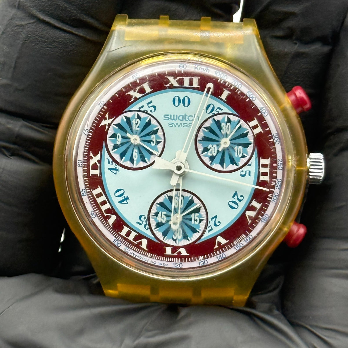 Vintage Swatch Chronograph Watch SCK103 Windmill 1992 Swiss 37mm Parts Repair