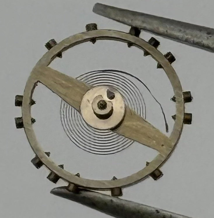 FHF 8 Balance Wheel Complete And Spring 8¾’’’ Renata 191 Watch Movement Parts