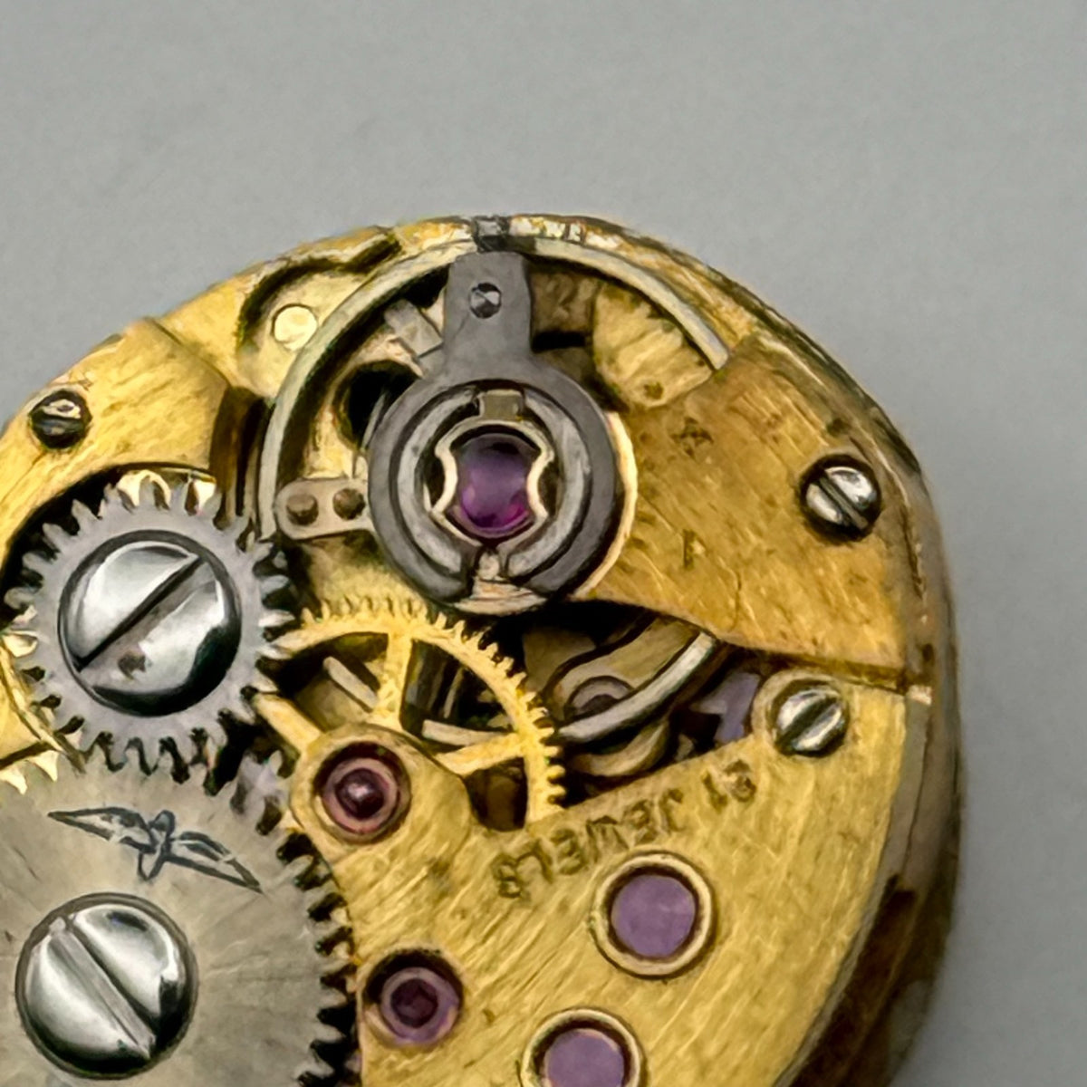 AS 1777 Watch Movement A. Schild Rotary 21 Jewels Swiss Manual Wind Parts 12.4mm