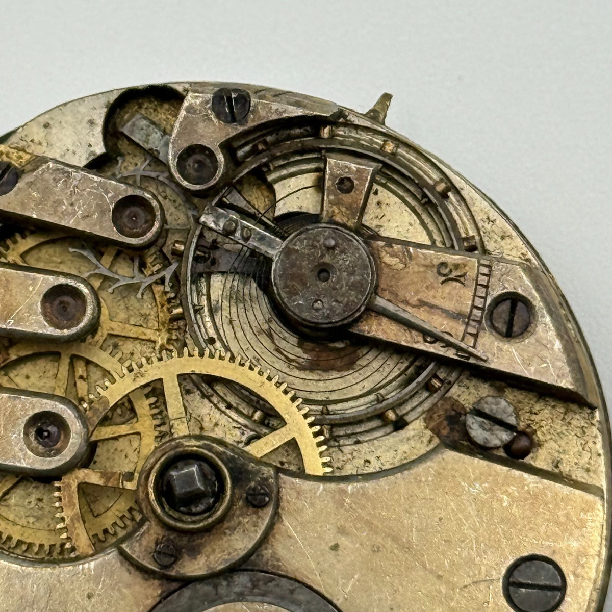 Compensation Balance Pocket Watch Movement - Patent Lever -Parts / Repair 42.8mm