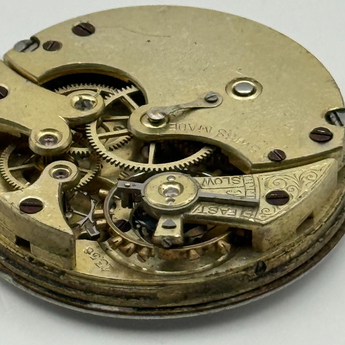 Longines 13.56 Watch Movement - Antique - For Parts / Repair - 30.3mm
