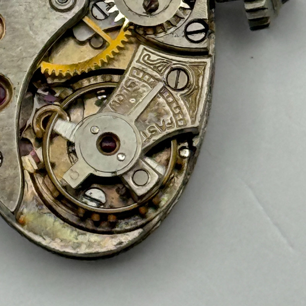 Frey & Co Watch Movement Running Grenad 15J Swiss Manual Wind Parts 14.7mm