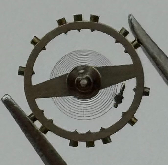 Felsa 60 Balance Wheel Complete And Spring 5¼’’’ Watch Movement Parts NOS