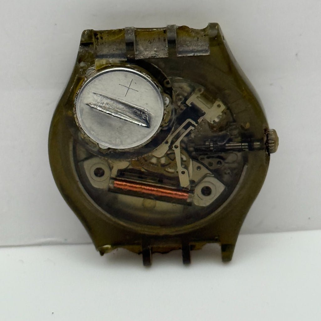 33mm Vintage 1992 Swatch Screw Driver 24 Hour Quartz Watch UNTESTED PARTS REPAIR