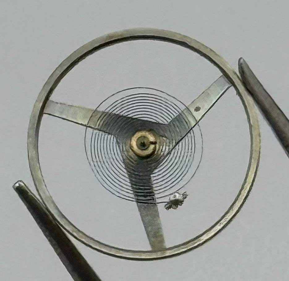 Peseux 320 Balance Wheel Complete And Spring Renata 1076 M Watch Movement Parts