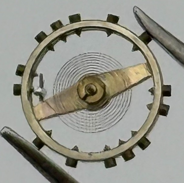 ETA 651 Balance Wheel Complete And Spring 4¼’’’ No 141 Watch Movement Parts NOS