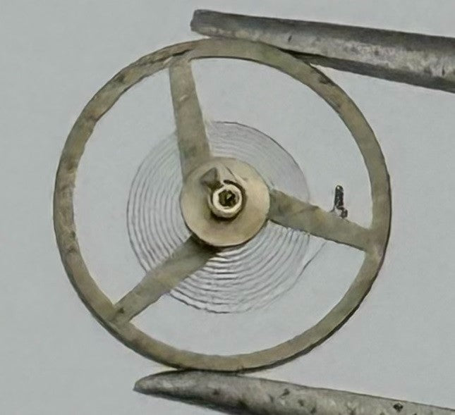AS 1977/2 Balance Wheel Complete And Spring 5’’’ 1224 Watch Movement Parts NOS
