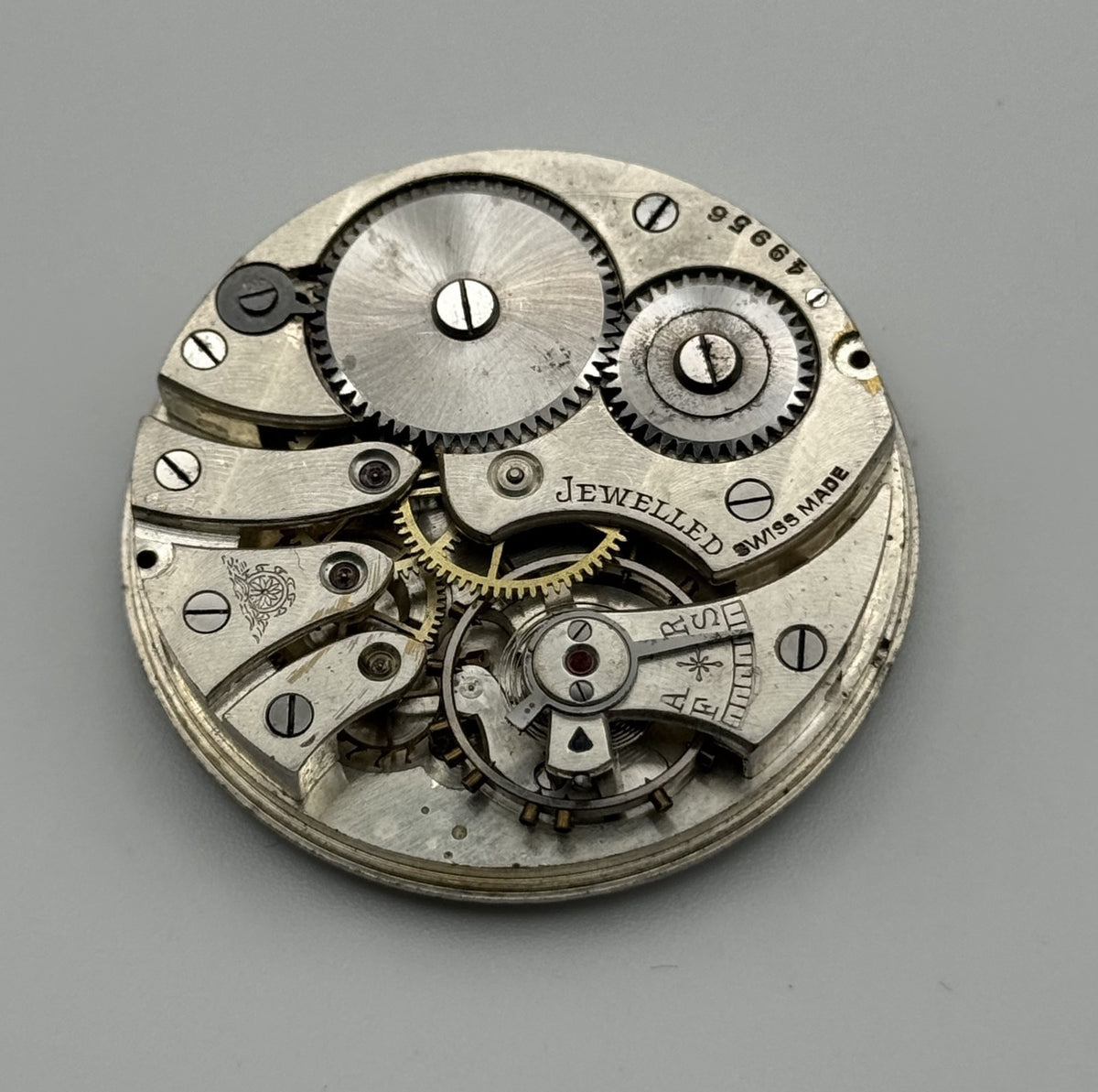 Thomas Russell & Son ? Pocket Watch Movement - Jewelled Swiss For Parts - 42.9mm