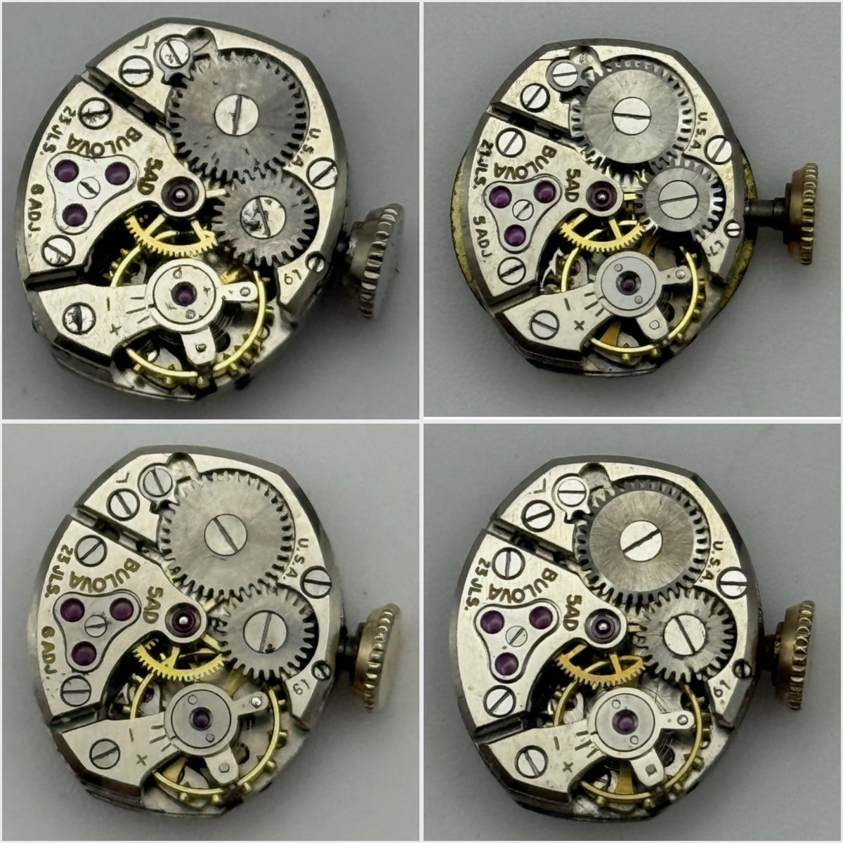 Bulova 5AD Watch Movement - For Parts / Repair - Select From Available Options