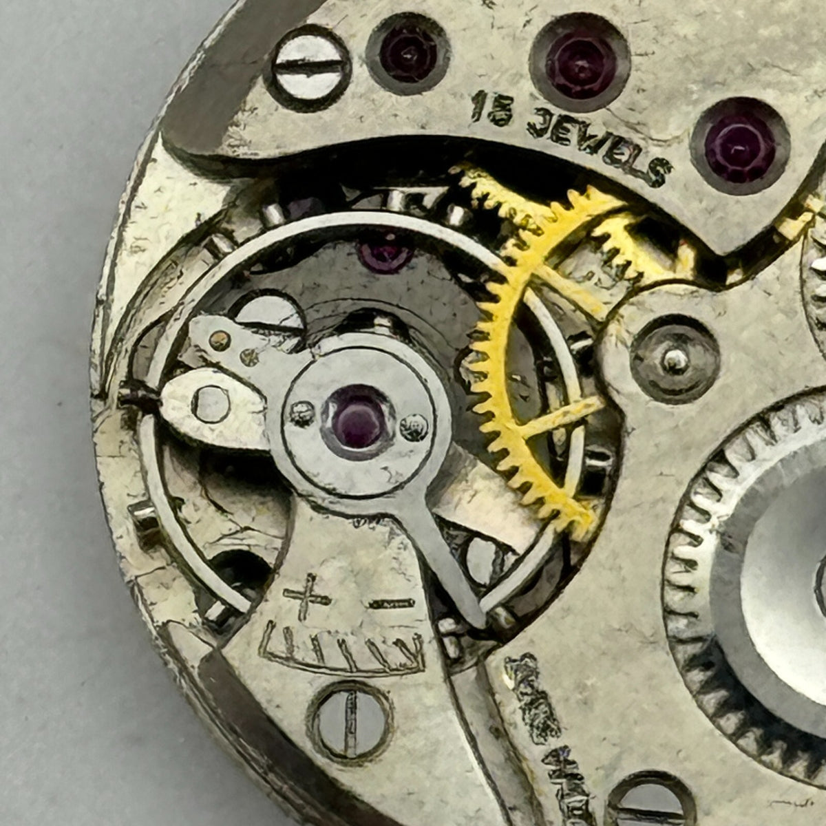 Revue Cal 78 Watch Movement - Roman Numerals - For Parts / Repair - 19.6mm