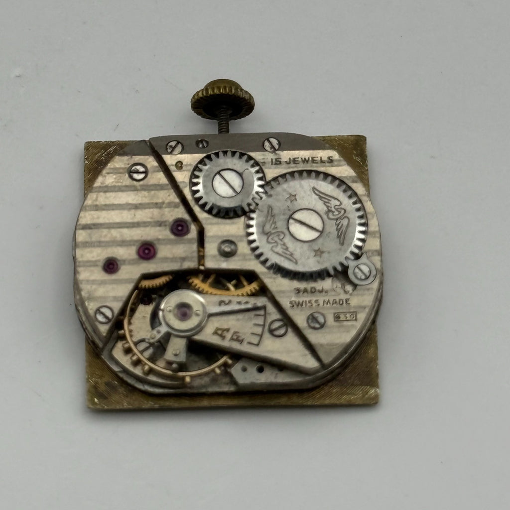 Rotary 830 Watch Movement - 15 Jewels - For Parts / Repair - 20mm