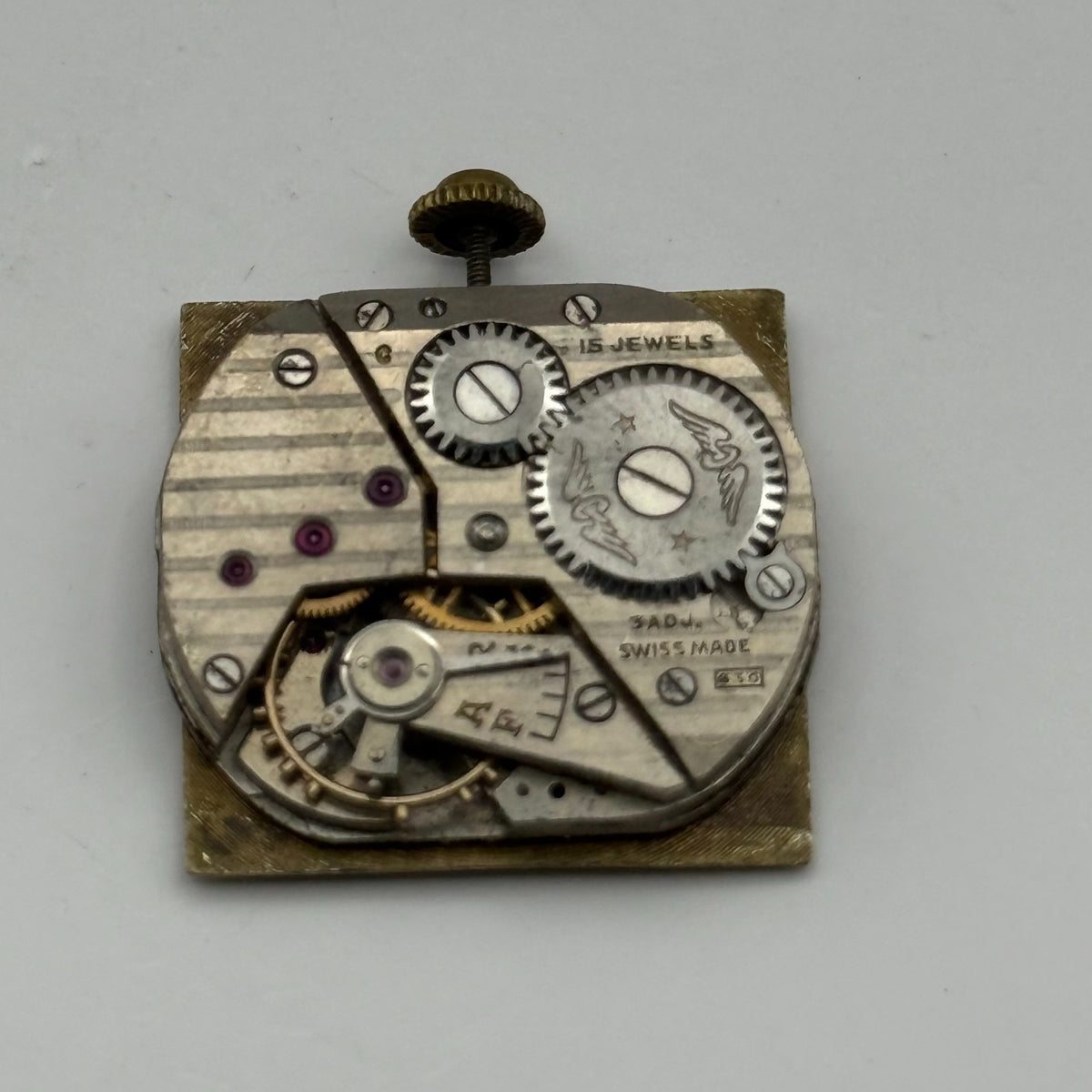 Rotary 830 Watch Movement - 15 Jewels - For Parts / Repair - 20mm