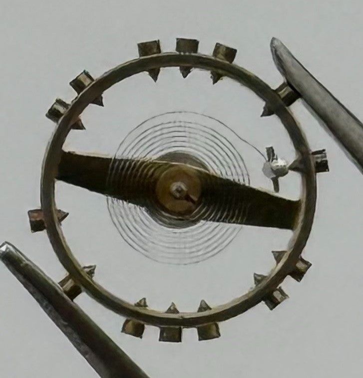 FHF 60 Balance Wheel Complete And Spring 6¾-8’’’ 200 M Watch Movement Parts NOS