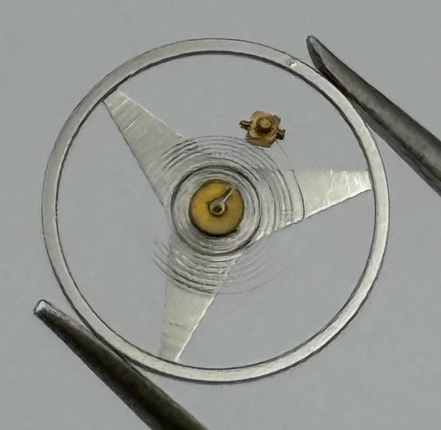Brac 2100 Balance Wheel Complete And Spring 9¼’’’ 1852 Watch Movement Parts NOS