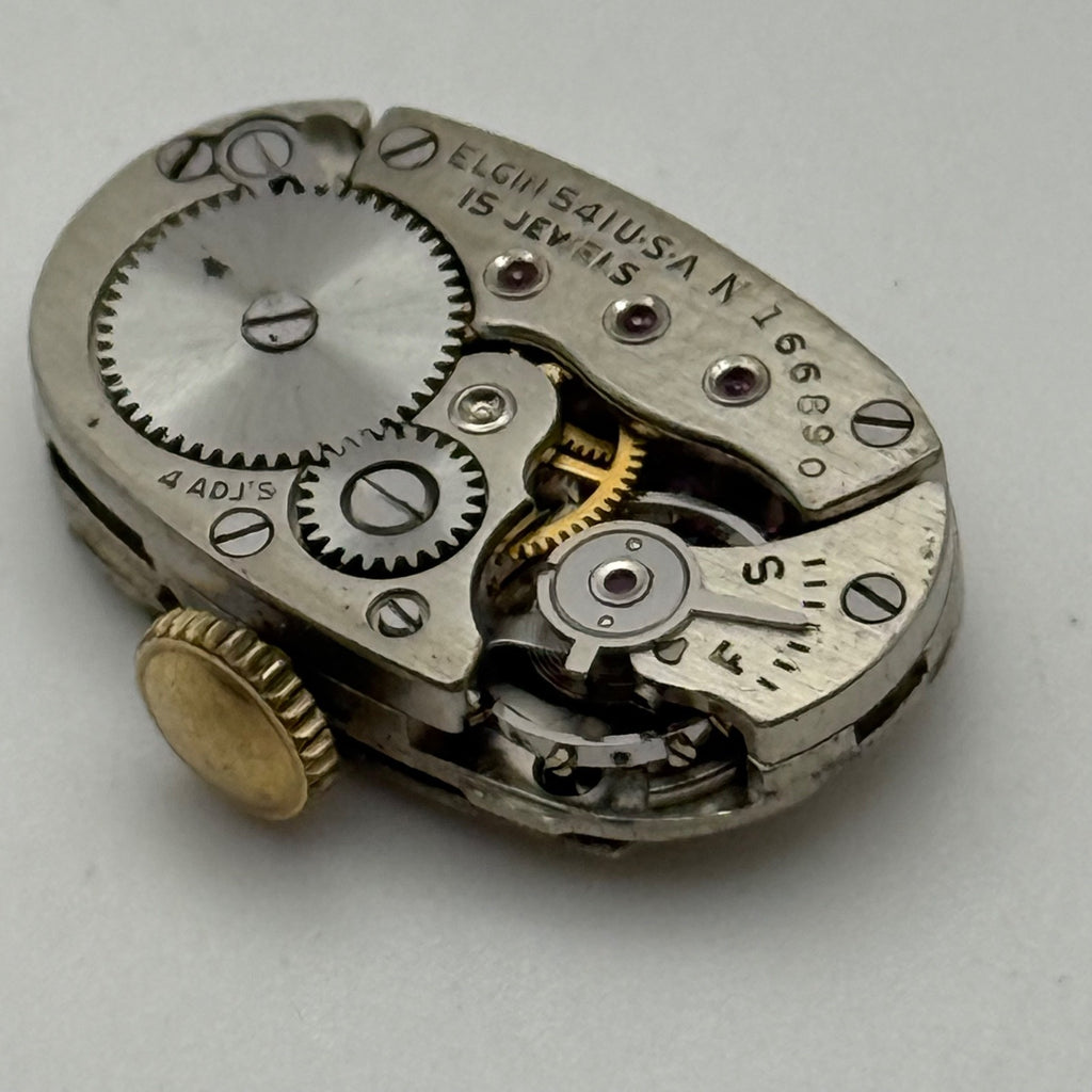 Elgin Grade 541 Model 2 Watch Movement 1951  American Parts Repair Ladies 21/0s