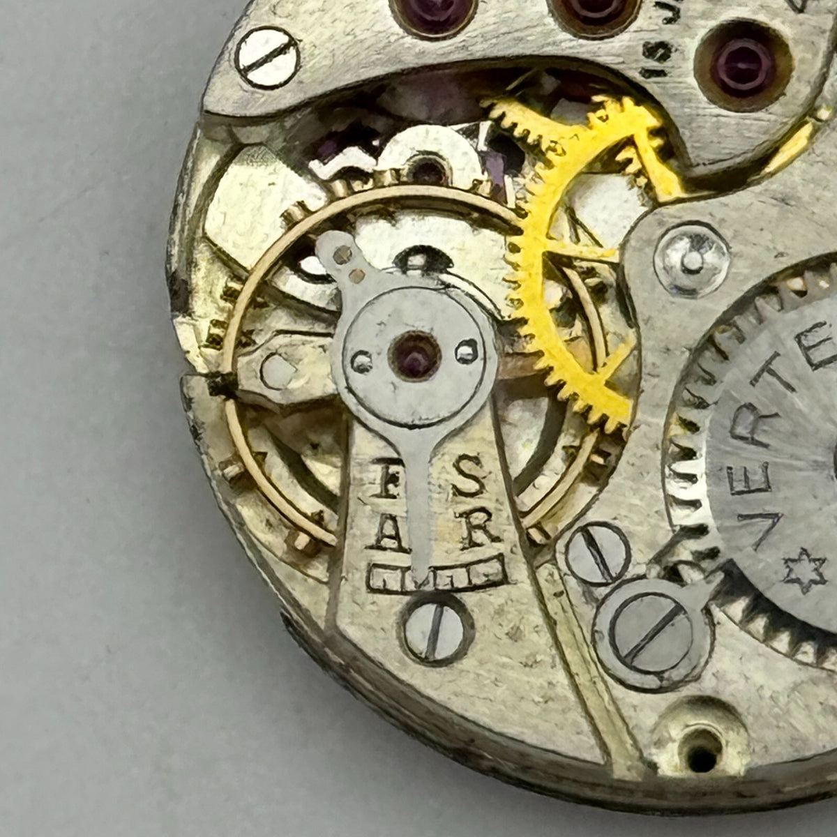 Revue VW Cal 42 Watch Movement Vertex Style Manual Wind Parts 19.6mm 