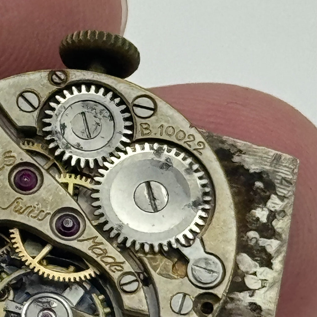 Dreadnought B.10022 Watch Movement Manual Wind 16 Jewels Swiss Made Parts 19.7mm