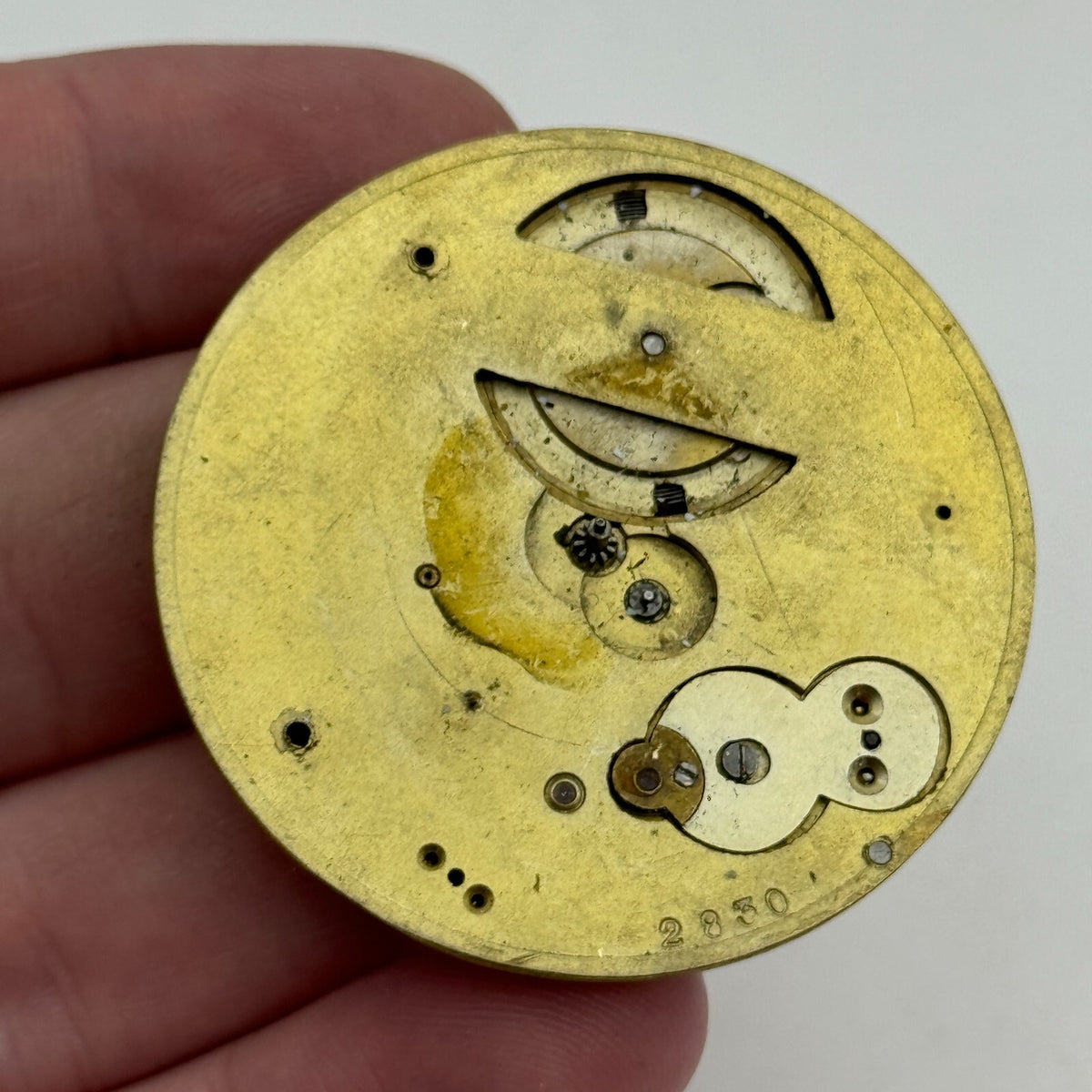 Antique Pocket Watch Movement Key Wound Parts Repair Spares 45.5mm