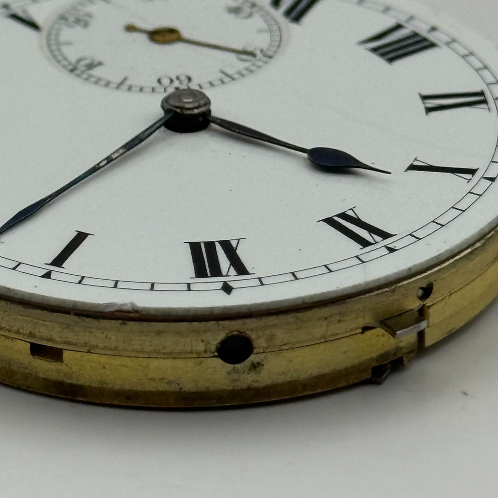 IWC Peerless Pocket Watch Movement Open Face High Grade S&Co Parts 39.9mm