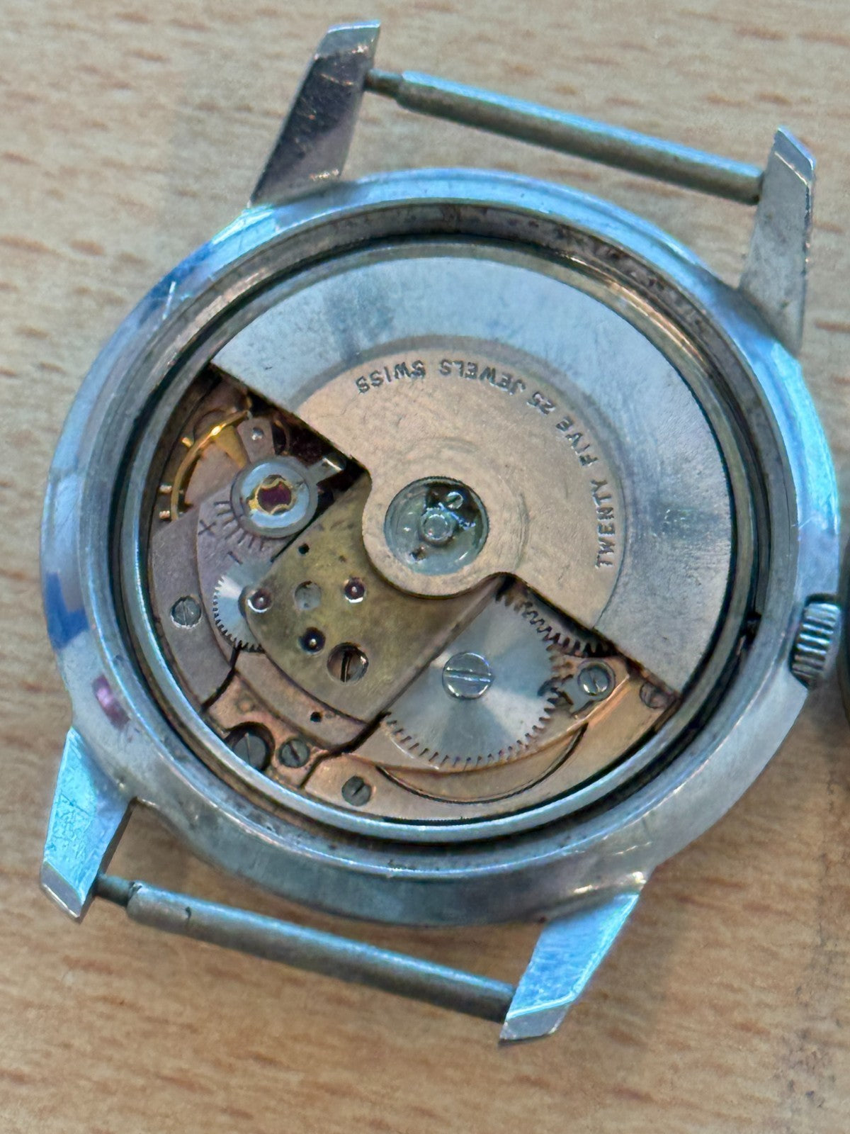 Bucherer Automatic Vintage Mens Watch Running Antimagnetic Incabloc Swiss 34mm