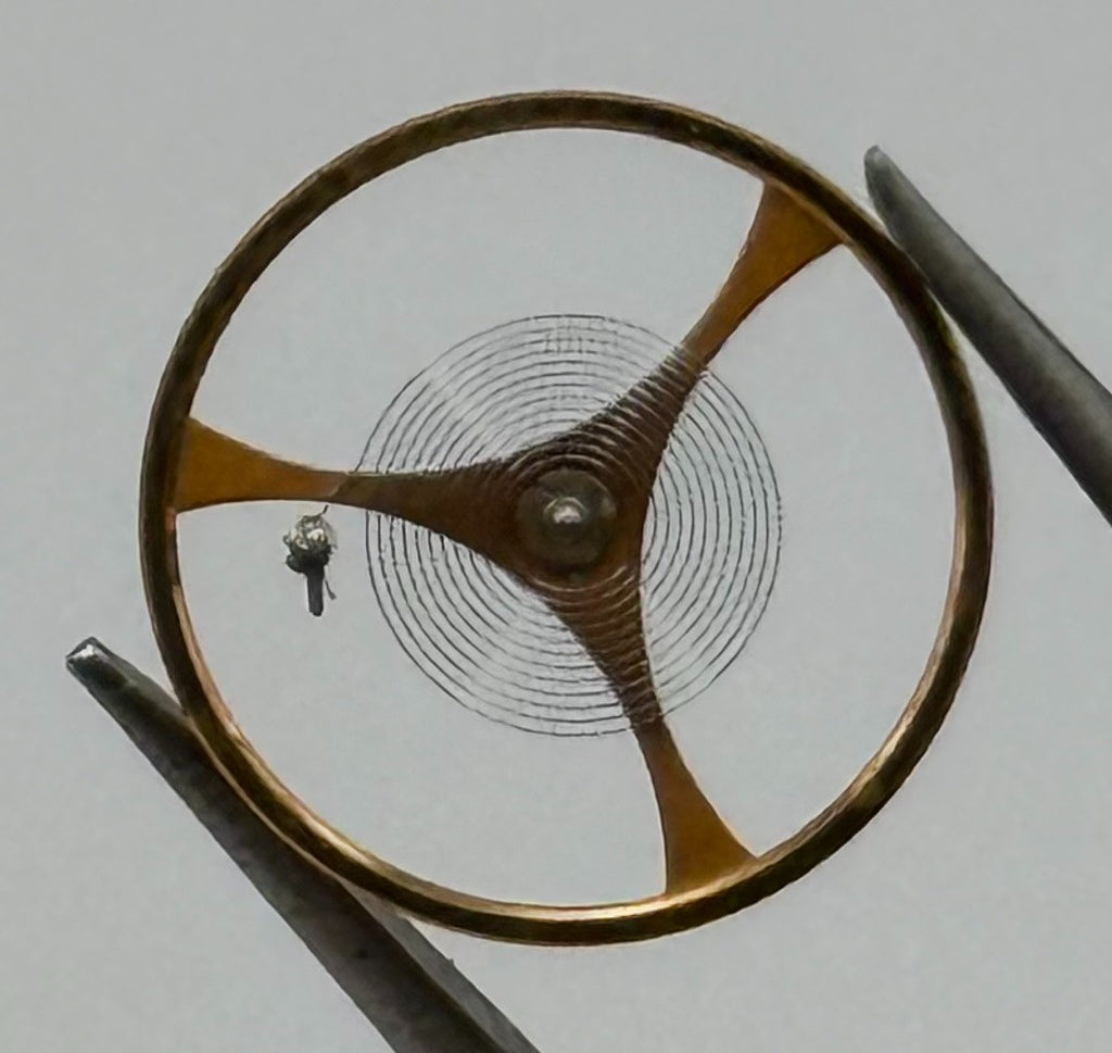 AS 1649 Balance Wheel Complete And Spring 11½’’’ 1563 Watch Movement Parts NOS