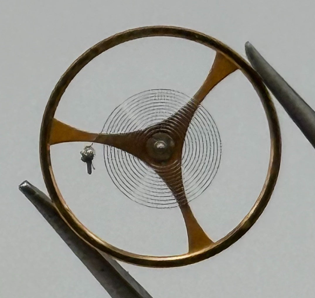 AS 1649 Balance Wheel Complete And Spring 11½’’’ 1563 Watch Movement Parts NOS