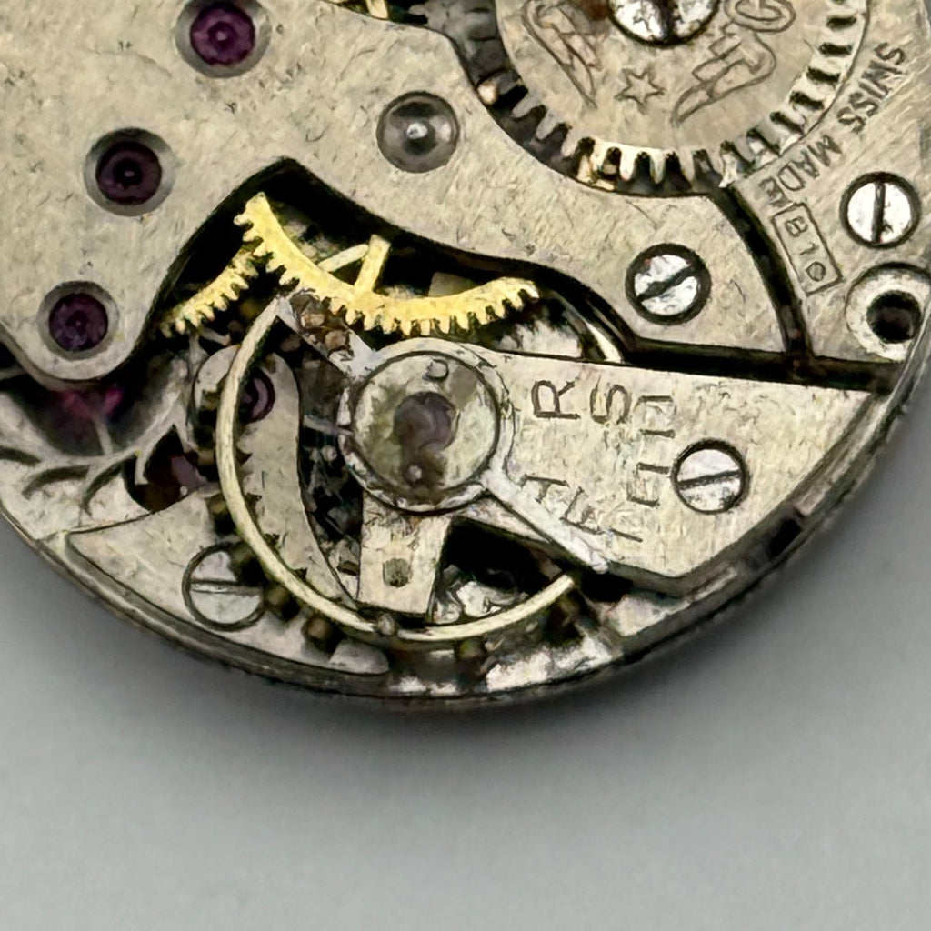 Peseux 220 Watch Movement Rotary 15 Jewels Swiss Manual Wind Parts Repair 19.7mm