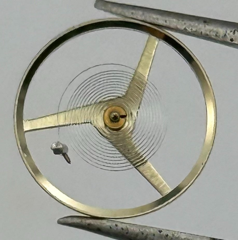 ST 1940 1950 Balance Wheel Complete And Spring 1688 M Watch Movement Parts NOS