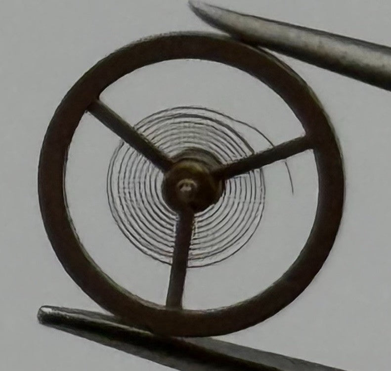 EB 1504 1599 Balance Wheel Complete And Spring 465 Watch Movement Parts NOS