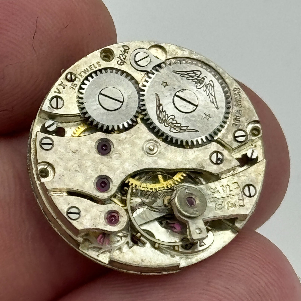Peseux Rotary 6/240 Watch Movement Manual Wind Swiss 15 Jewels Parts Spares 22mm