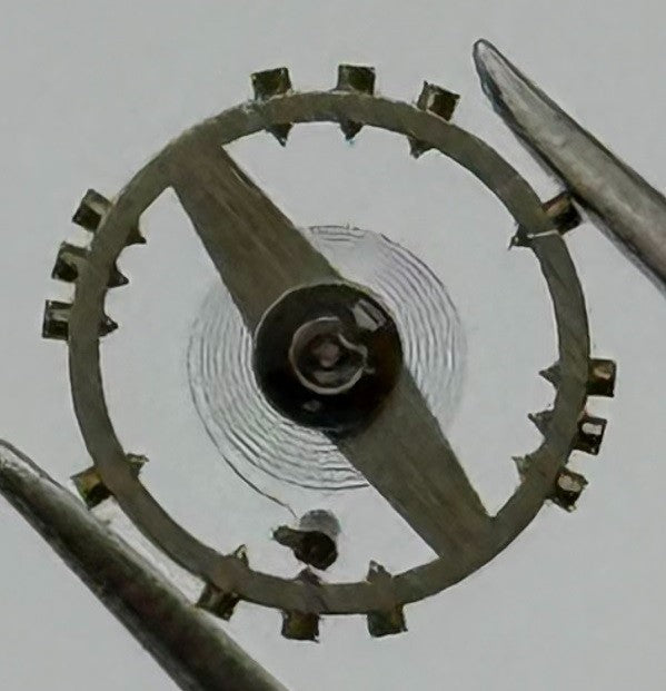 Lanco 558 Balance Wheel Complete And Spring Progress Watch Movement Parts NOS