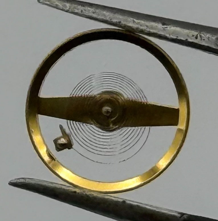 BFG 927 Balance Wheel Complete And Spring 6 3/4-8''' 1512 M Watch Movement Parts