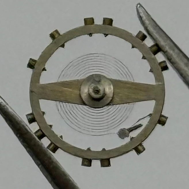 Peseux 100 Balance Wheel Complete And Spring 5¼’’’ 275 Watch Movement Parts NOS