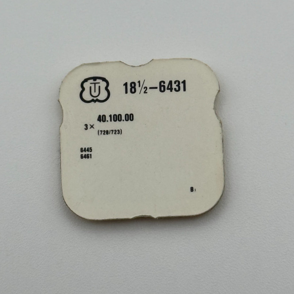 Unitas 6431 Balance Staff Pack Of 3 -  18 1/2 - 728/723 - NOS - Watch Parts