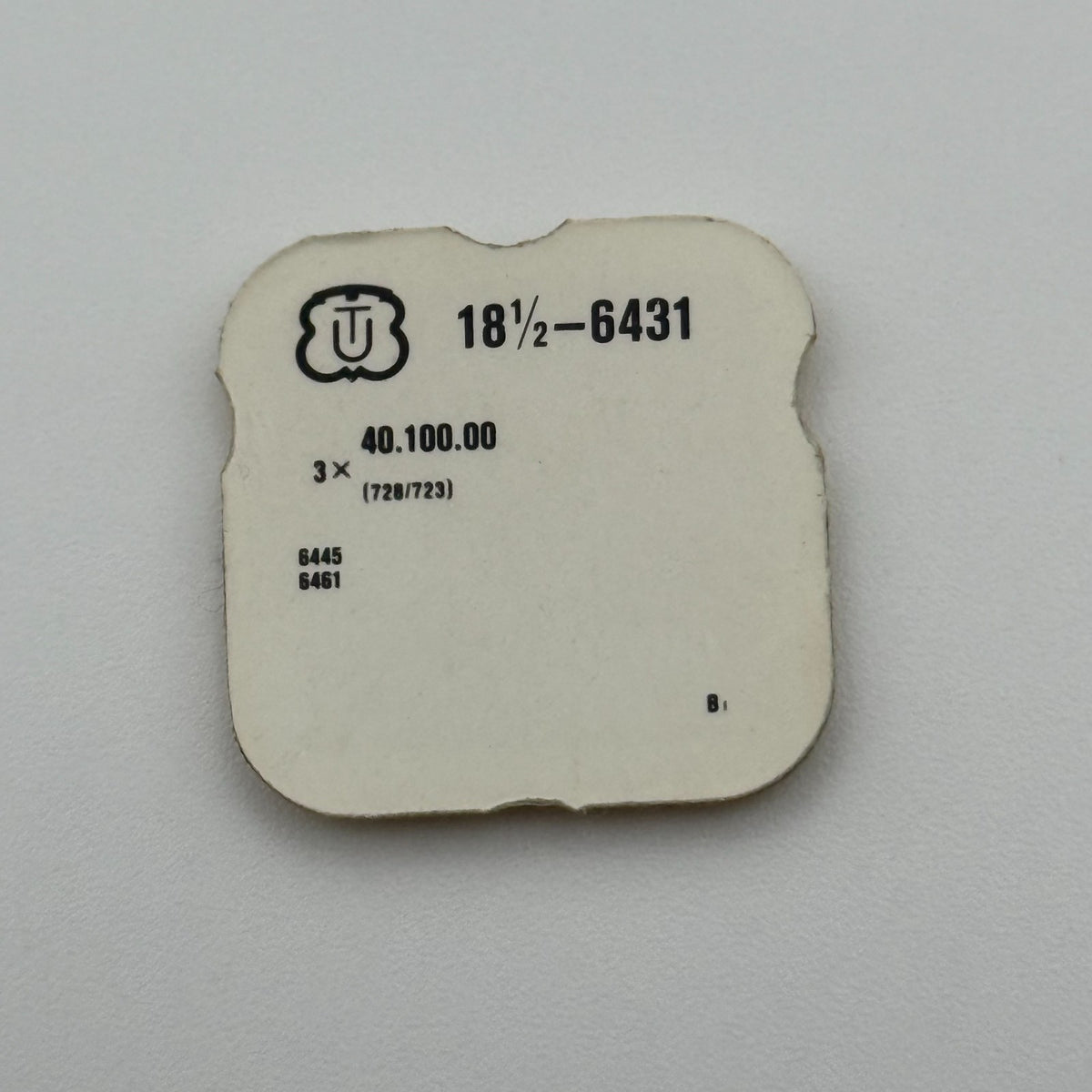 Unitas 6431 Balance Staff Pack Of 3 -  18 1/2 - 728/723 - NOS - Watch Parts