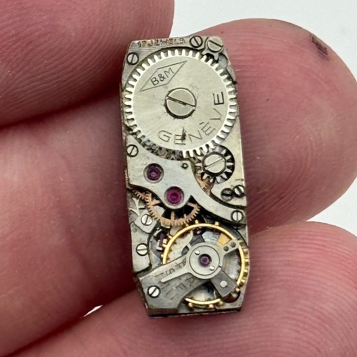 FHF Watch Movement Baume Mercier B&M Ladies Manual Wind Swiss Vintage Parts 9mm 