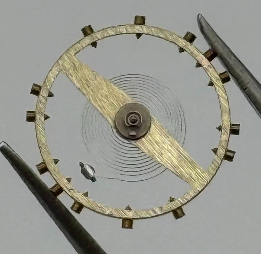 Felsa 4000 Balance Wheel Complete And Spring Renata 965 Watch Movement Parts NOS