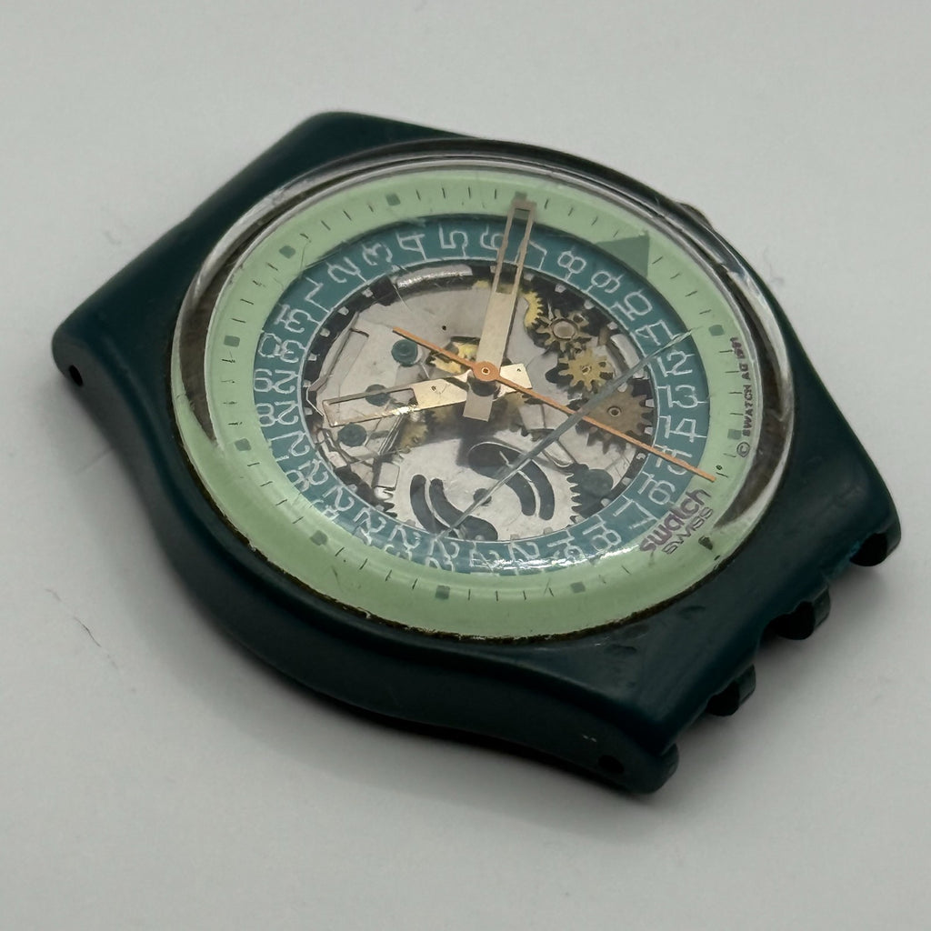 Vintage Swatch Gents Watch GG403 Steel Lite 1991 ETA Quartz Swiss 33mm Parts 