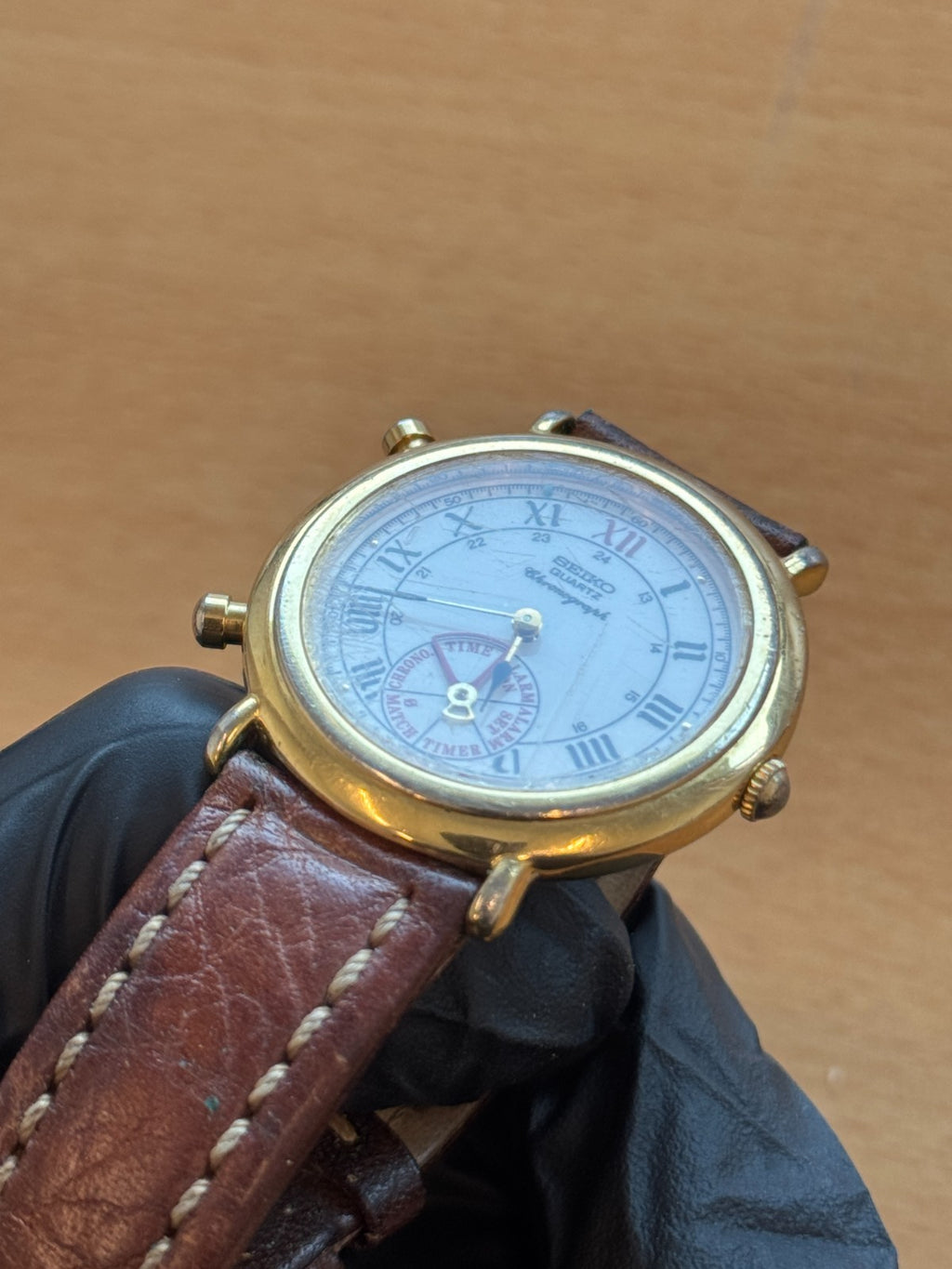 Seiko 8M25-6000 Dancing Hands Watch - Quartz Chronograph - Spares/Repairs