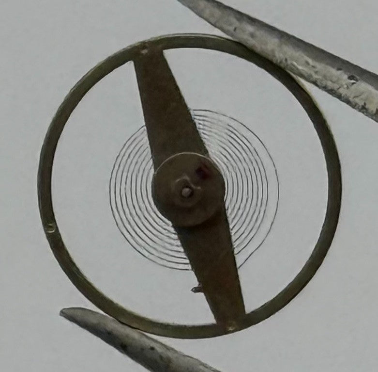 Oris 671 672 Balance Wheel Complete And Spring 8¾’’’ 1724 M Watch Movement Parts