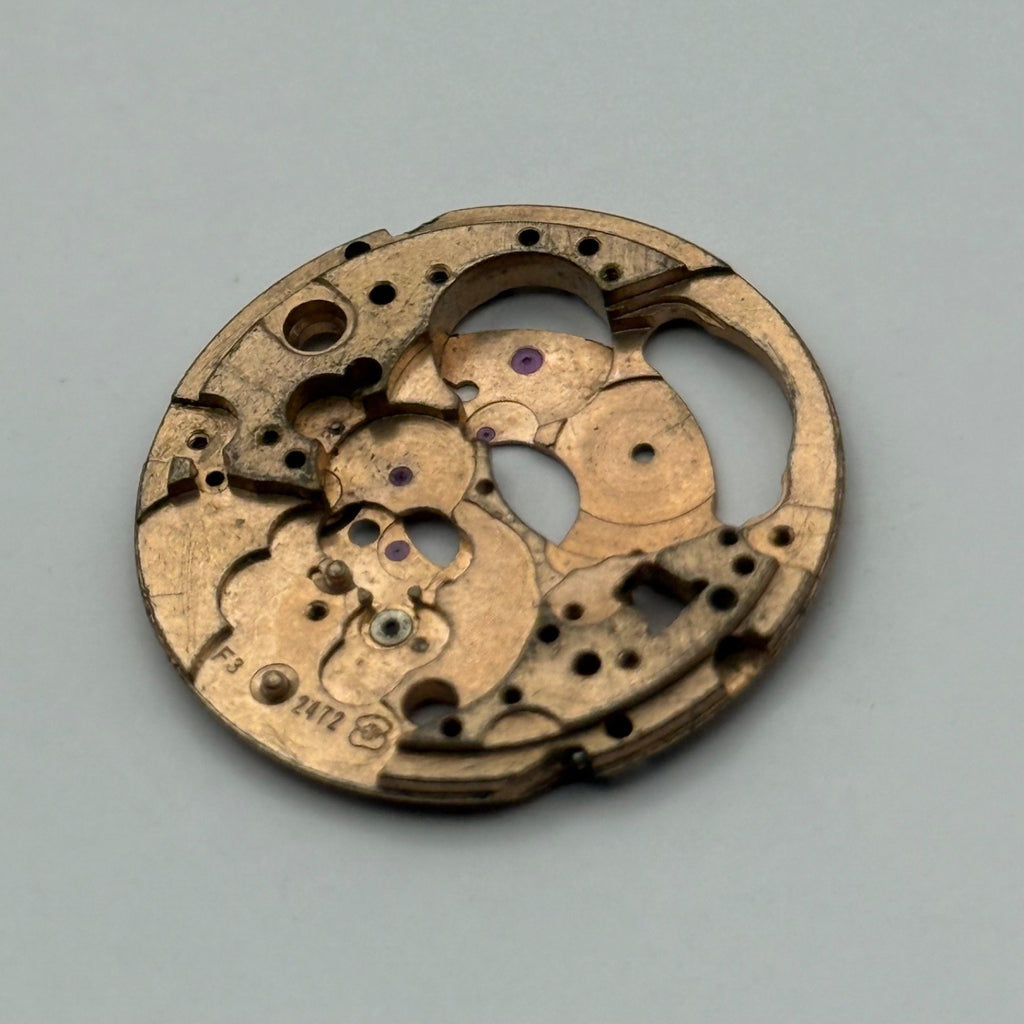 ETA 2472 Watch Movement - Main Plate Automatic - For Parts / Repair - 25.9mm