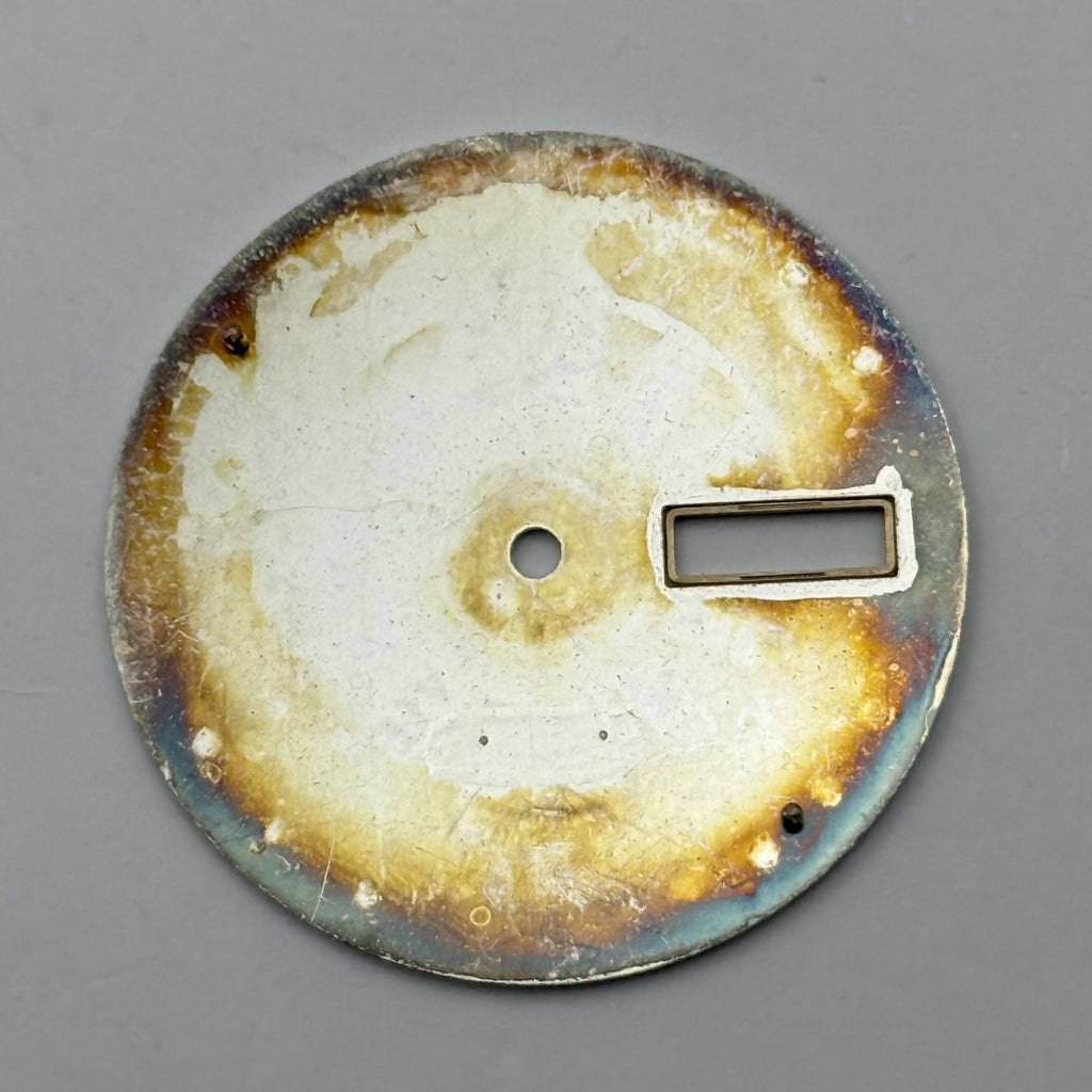 Seiko 7N4B-8A28 Watch Dial SQ 50 White Japan Vintage Spare Parts Repair 28.4mm