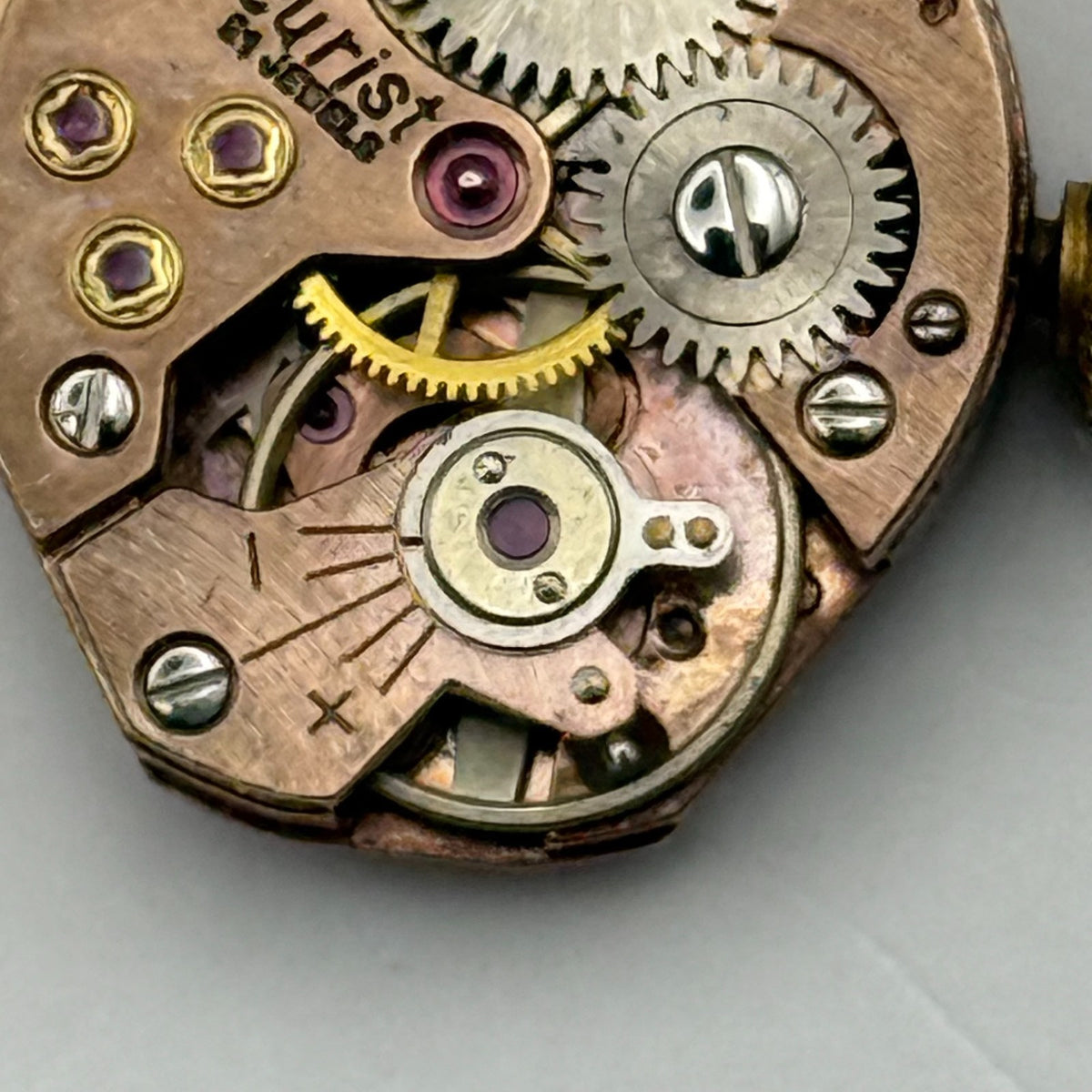 FEF 370 Watch Movement Accurist 21 Jewels Swiss Manual Wind Parts Repair 15.1mm