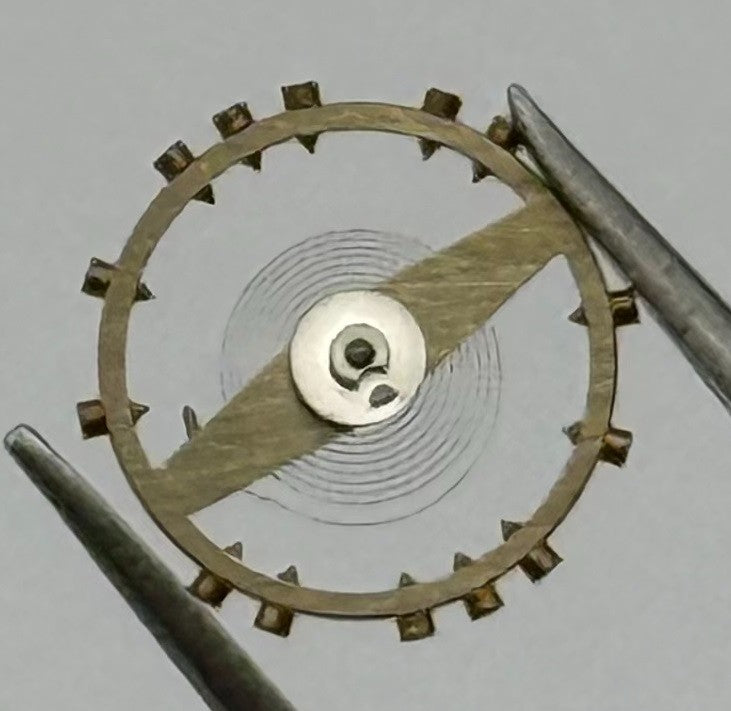 Derby 40 Balance Wheel Complete And Spring 8¾’’’ Renata 102 Watch Movement Parts